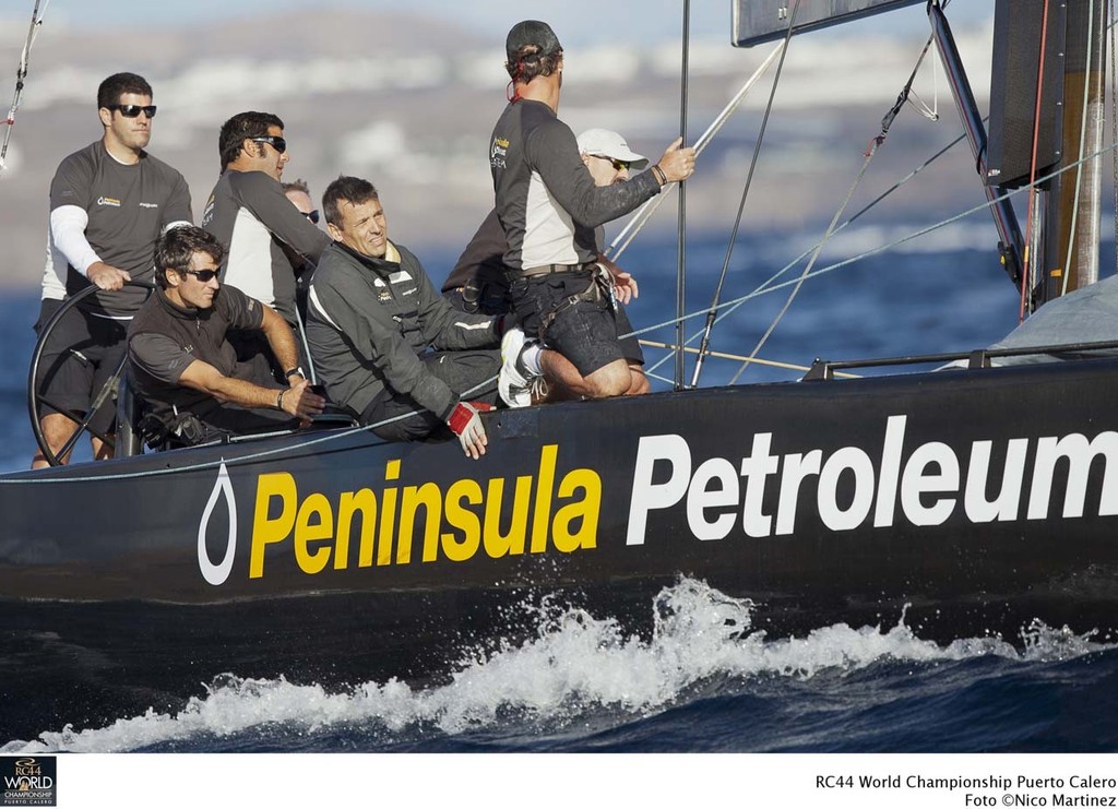 Peninsula Petroleum - RC44 World Championship Puerto Calero 2011 © Nico Martinez / RC 44 Class Association http://www.rc44.com
