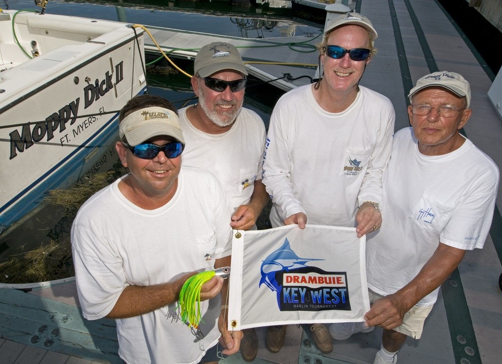 Why wouldn’t they look happy? The crew of ’Moppy Dick II’ walked away with $25,000 after winning the Drambuie Key West Marlin Tournament. - Key West Marlin  © Andy Newman / Florida Keys News Bureau