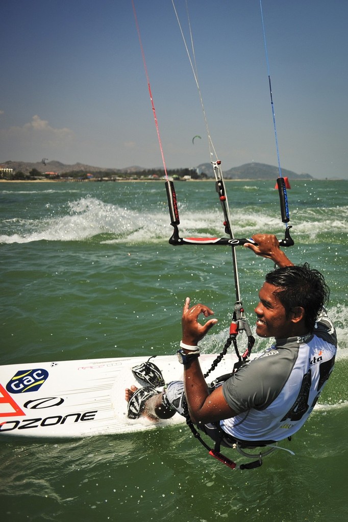 Thai kiteboarding star, Narapichit “Yo” Pudla, two-time Asia Champion. - Phuket King's Cup Regatta 2011 photo copyright Event Media taken at  and featuring the  class