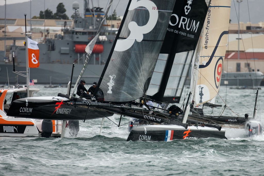 20/11/2011- San Diego (USA,CA) - 34th America's Cup - San Diego America's Cup World Series - Racing Day 5 - Fleet Race - America’s Cup World Series San Diego 2011 photo copyright ACEA - Photo Gilles Martin-Raget http://photo.americascup.com/ taken at  and featuring the  class