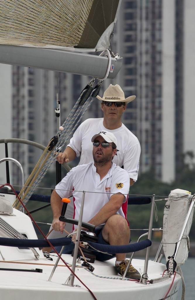 RHKYC Autumn Regatta 2011- pure concentration, fellas. Whiskey Jack. ©  RHKYC/Guy Nowell http://www.guynowell.com/