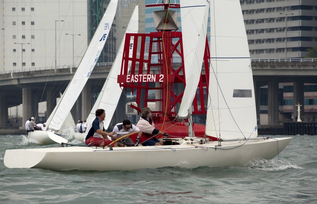 RHKYC Autumn Regatta 2011 - Easy Tiger rounds E2. ©  RHKYC/Guy Nowell http://www.guynowell.com/