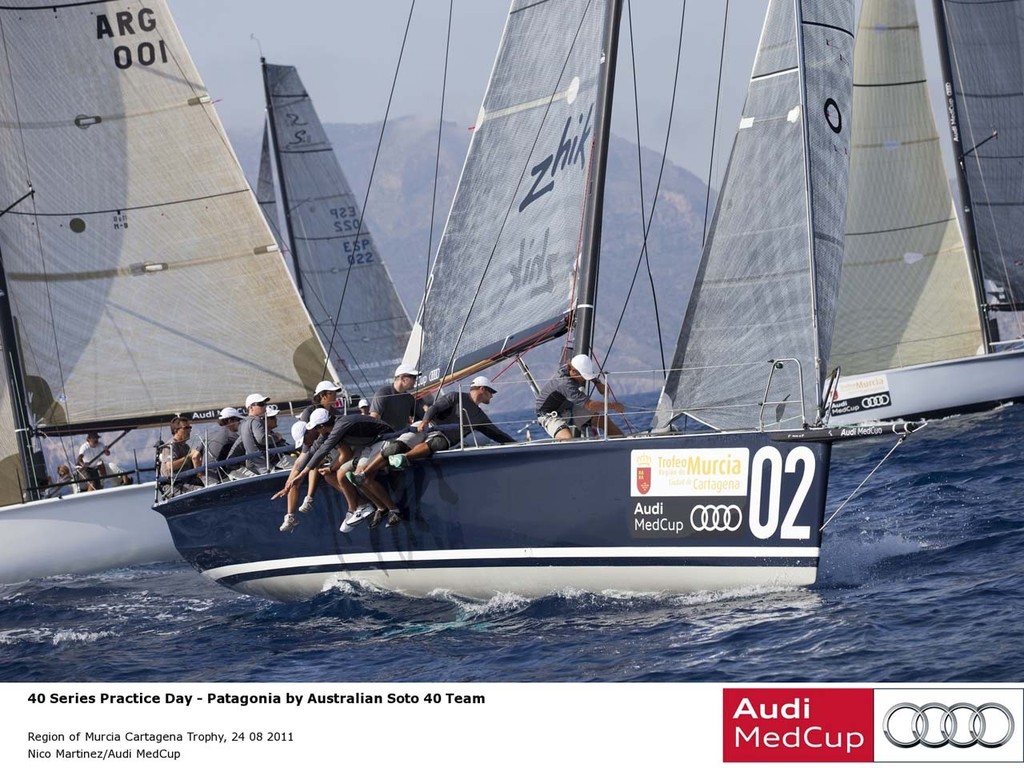 40 Series practice day: Patagonia by Australian Soto 40 Team - Region of Murcia Trophy 2011 © Nico Martinez/Audi MedCup