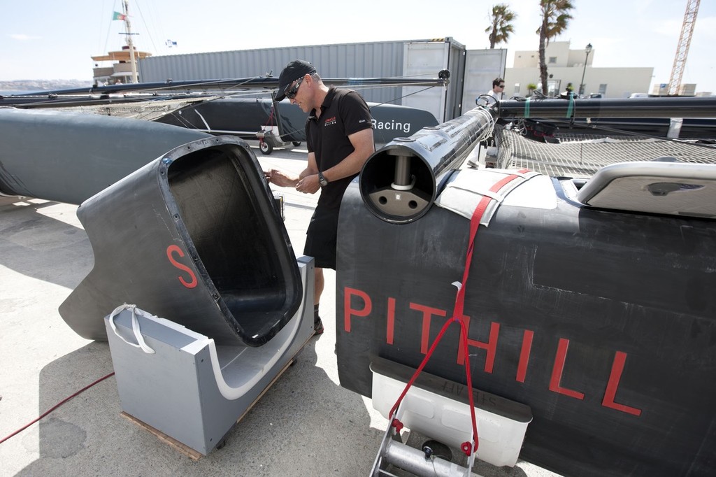 AC World Series - Cascais 2011 - ORACLE Racing prepare its boats © ACEA - Photo Gilles Martin-Raget http://photo.americascup.com/