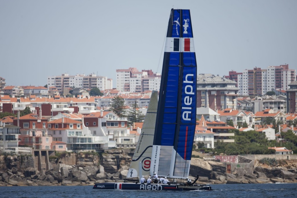 03/08/2011 - Cascais (POR) - 34th America's Cup - AC World Series - Cascais 2011 - Alephç - - America's Cup World Series, Cascais, 3 August 2011 photo copyright ACEA - Photo Gilles Martin-Raget http://photo.americascup.com/ taken at  and featuring the  class