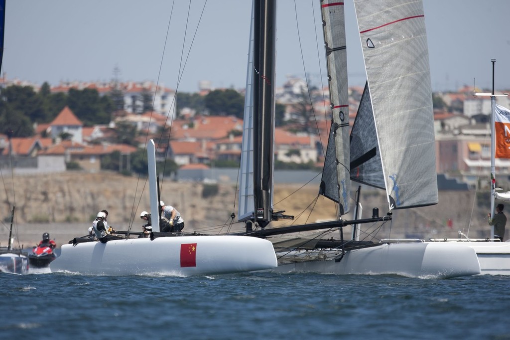 China Team - America’s Cup World Series, Cascais, 3 August 2011 © ACEA - Photo Gilles Martin-Raget http://photo.americascup.com/