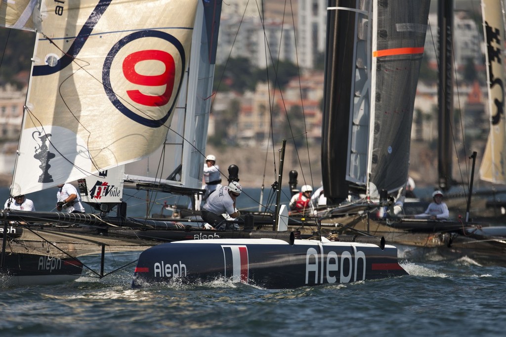 03/08/2011 - Cascais (POR) - 34th America's Cup - AC World Series - Cascais 2011 - Alephç - - America's Cup World Series, Cascais, 3 August 2011 photo copyright ACEA - Photo Gilles Martin-Raget http://photo.americascup.com/ taken at  and featuring the  class