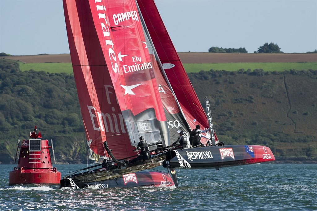 Emirates Team New Zealand, Day three of the America’s Cup World Series regatta in Plymouth. 14/9/2011 © Chris Cameron/ETNZ http://www.chriscameron.co.nz