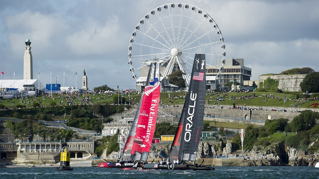 Emirates Team New Zealand, Day three of the America’s Cup World Series regatta in Plymouth. 14/9/2011 © Chris Cameron/ETNZ http://www.chriscameron.co.nz