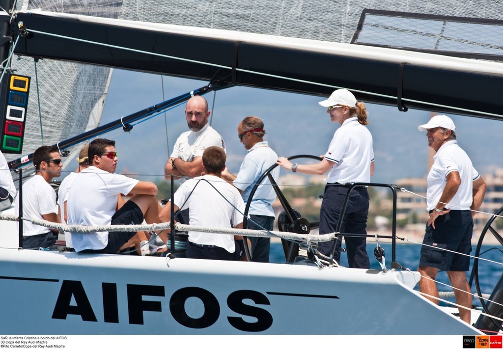 SaR la Infanta Cristina - on board AIFOS - Copa Del Rey Audi Mapfre 2011 © Fito Carreto/Copa del Rey Audi Mapfre