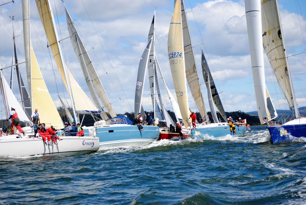 Start of the 2010 L2H race - Launceston to Hobart Race &copy;  Andrea Francolini Photography http://www.afrancolini.com/