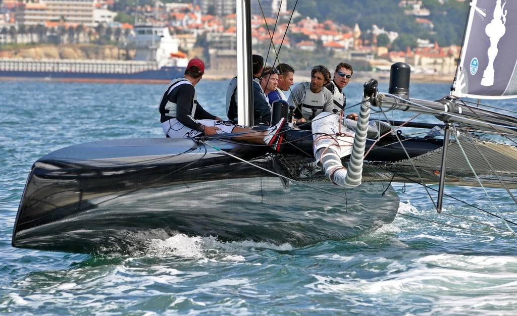 Green Comm sailing in Cascais, Portugal ahead of the ACWS © Pierre Orphanidis/Green Comm