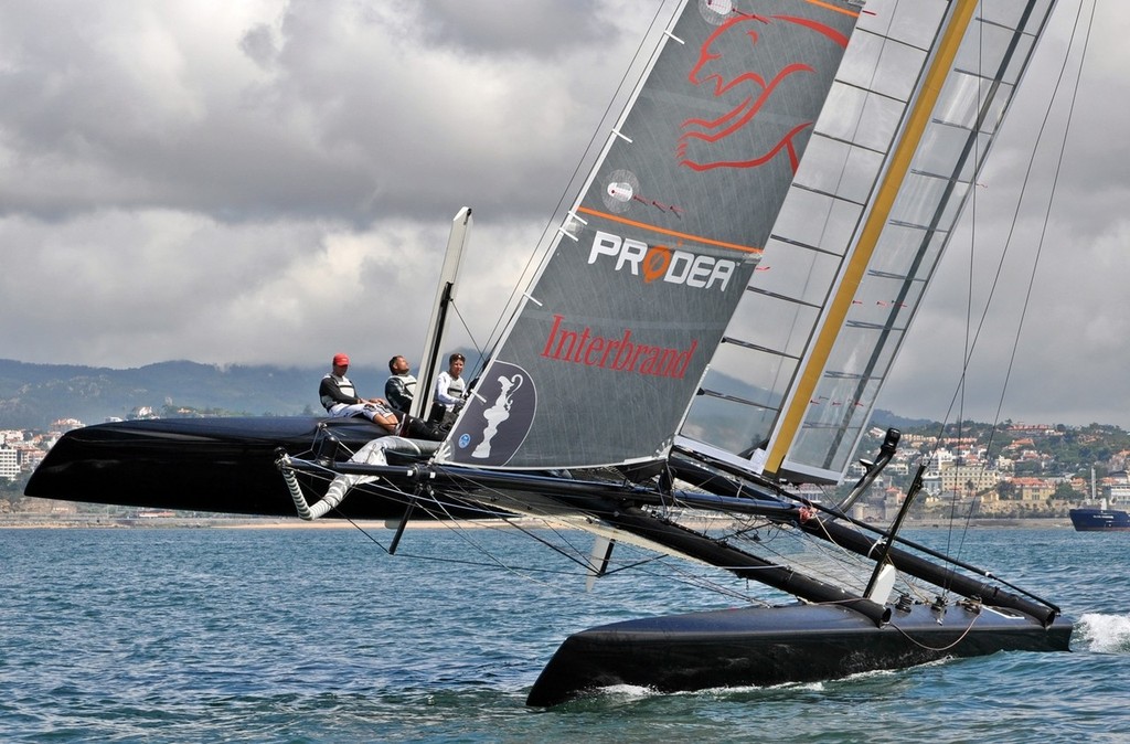 Green Comm sailing in Cascais, Portugal ahead of the ACWS © Pierre Orphanidis/Green Comm
