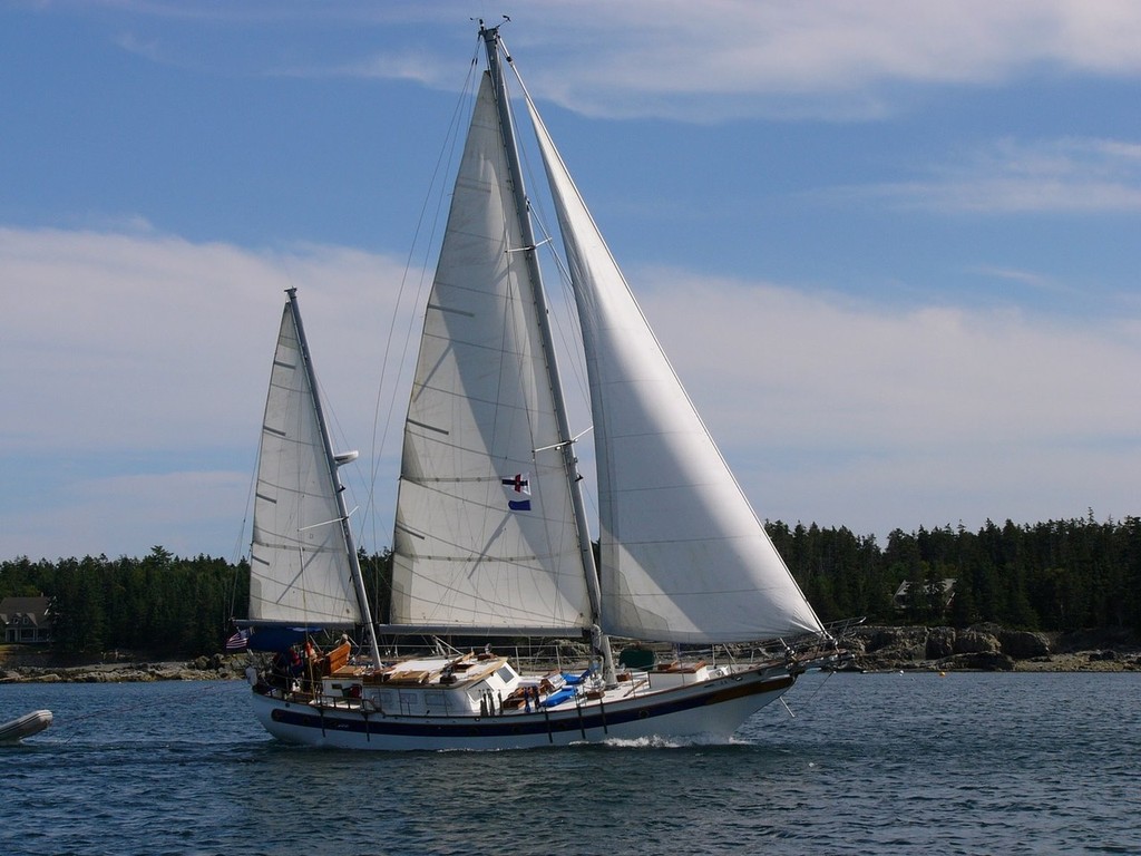 A yacht similar to the one Suzanne will be crewing, exploring the Greek Islands. photo copyright SW taken at  and featuring the  class