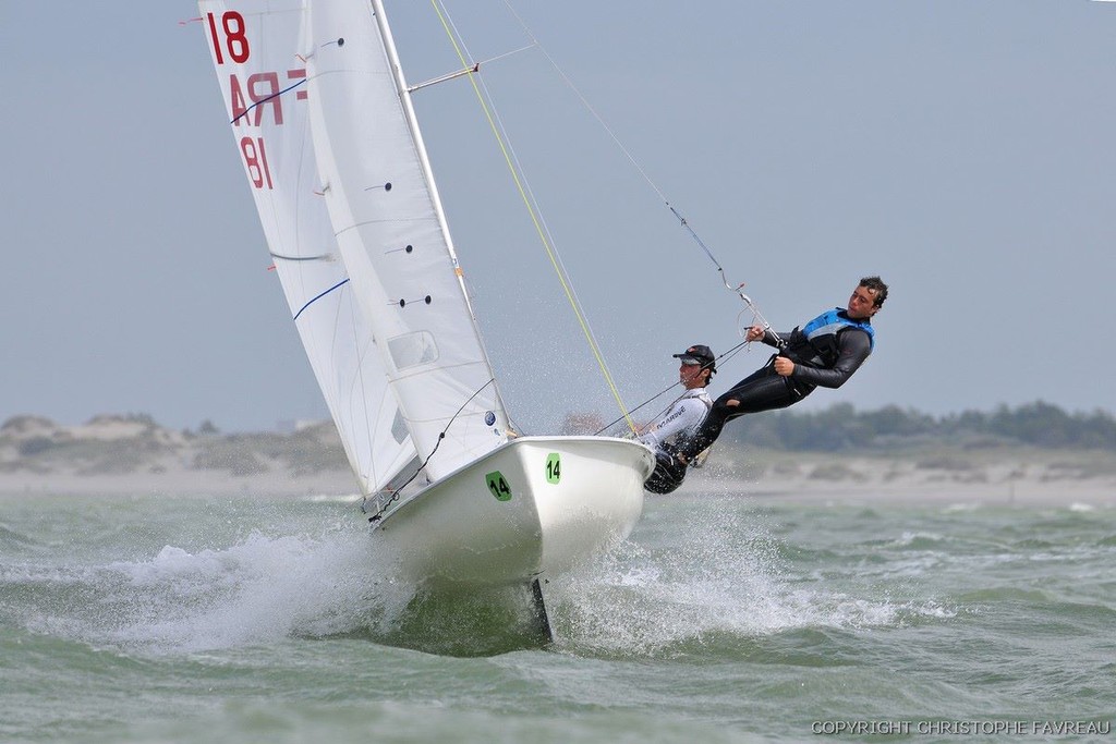 Hugo Feydit and Pierre Rhimbault (FRA) - 470 Junior European Championships 2011 photo copyright Christophe Favreau http://christophefavreau.photoshelter.com/ taken at  and featuring the  class