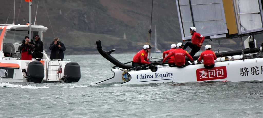 China Team - America’s Cup World Series - Day 7, 18 September 2011 © Ben Gladwell http://www.sail-world.com/nz