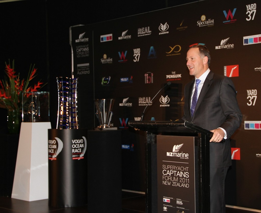 Prime Minister, John Key  - Opening Cocktail Function - Auckland International Boat Show and Superyacht Captains Forum, September 2011 photo copyright Richard Gladwell www.photosport.co.nz taken at  and featuring the  class