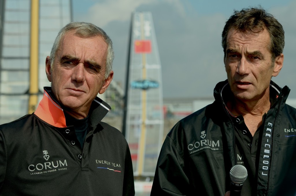 Loick and Bruno Peyron - America’s Cup World Series 2011 photo copyright Stéphanie Billarant / Energy team taken at  and featuring the  class