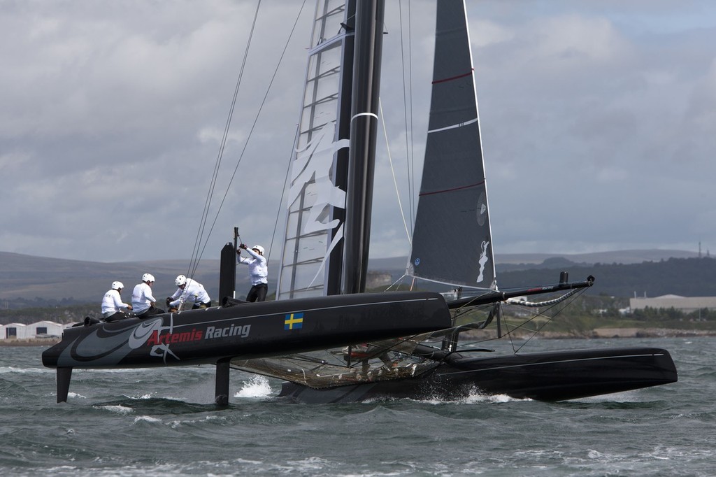 Plymouth (UK) - 34th America’s Cup - AC World Series - Plymouth 2011 - monday Training © ACEA - Photo Gilles Martin-Raget http://photo.americascup.com/