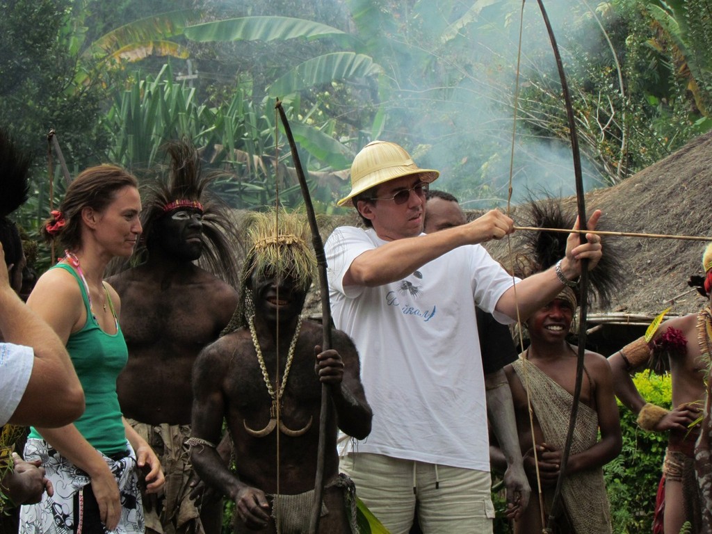 Arrow Shooting, Asaro - Epic Papua New Guinea Superyacht Adventure photo copyright Asia Pacific Superyachts taken at  and featuring the  class