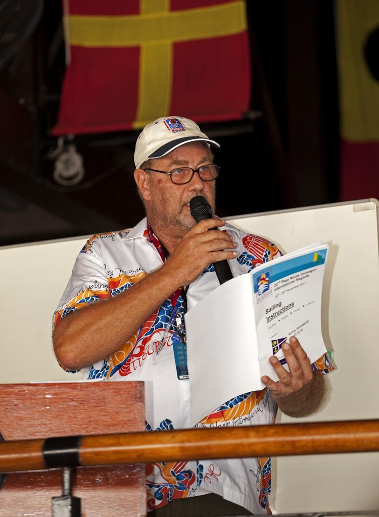 Raja Muda Selangor International Regatta 2011 - Regatta Director Malcolm Elliott © Guy Nowell / RMSIR