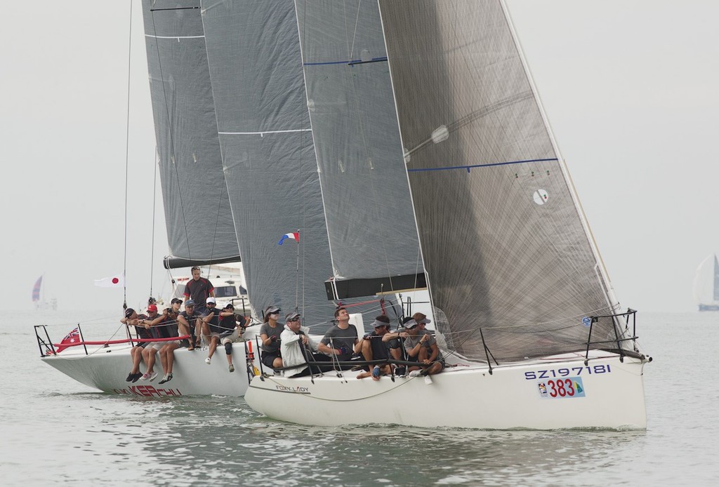 Raja Muda Selangor International Regatta 2011 - Foxy lady 5 rolls through KukuKERchu to leeward © Guy Nowell / RMSIR
