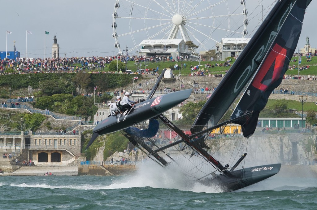 34th America’s Cup - AC World Series - Plymouth 2011 - Oracle Racing Spithill photo copyright Ricardo Pinto http://www.americascup.com taken at  and featuring the  class