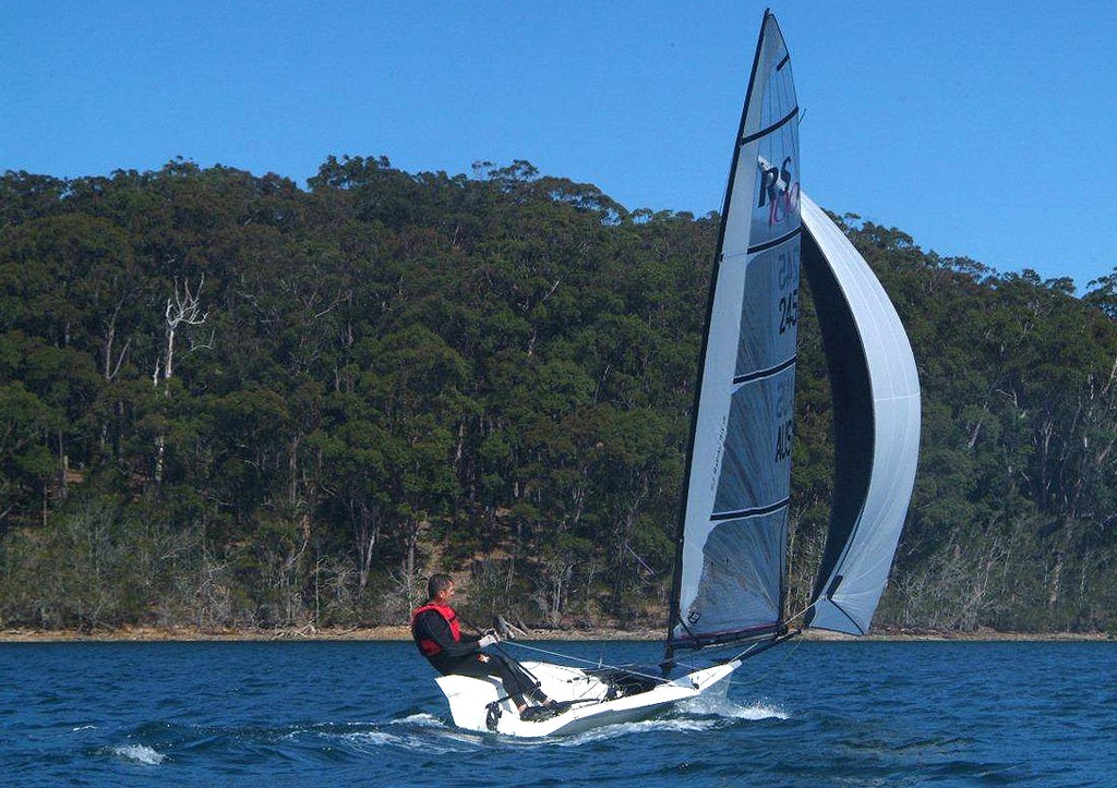 RS100 - downwind - photo Fred Kasperek Canberra photo copyright performance Sailcraft Australasia (PSA) Media taken at  and featuring the  class