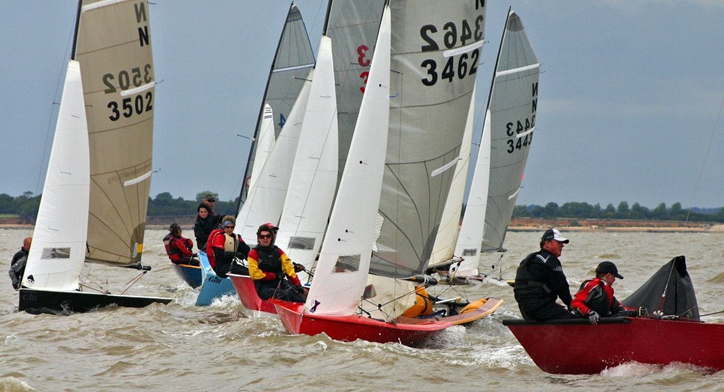 Race 1 top mark 2 - National 12 at Burton Week 2011 photo copyright National 12 http://www.national12.org taken at  and featuring the  class