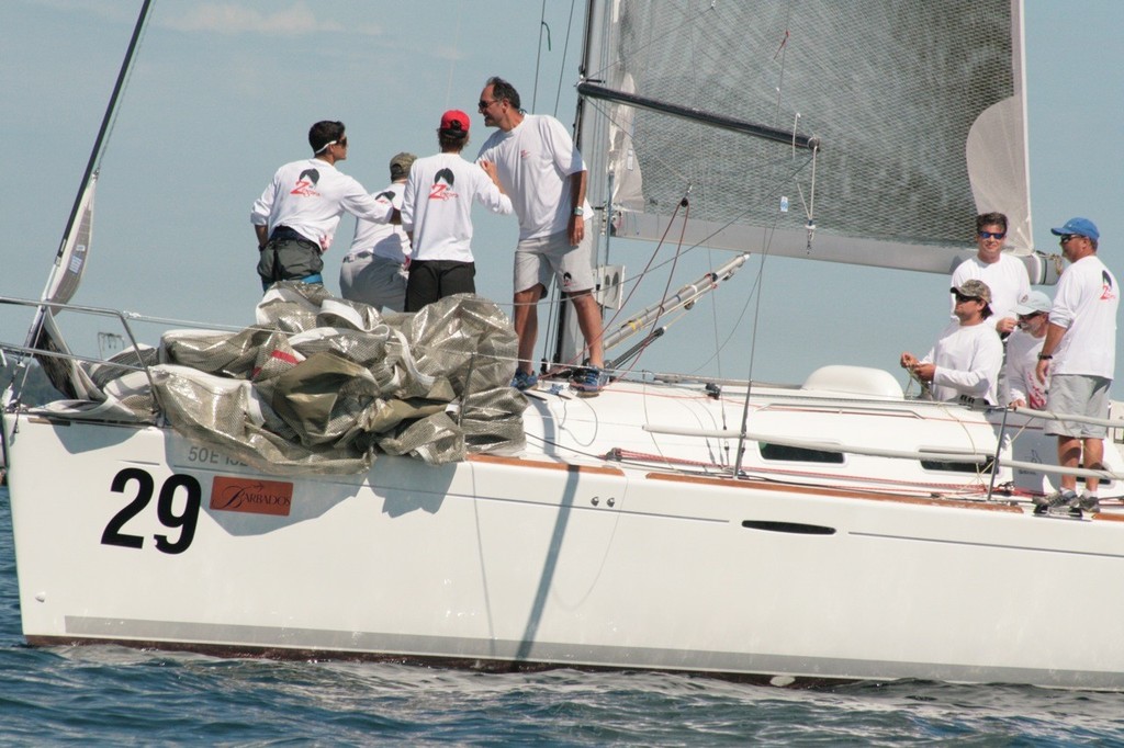 Skipper Richard Reid, after a long day thanks his Zingara team for a great effort, but came up just short photo copyright Greg Nicoll taken at  and featuring the  class