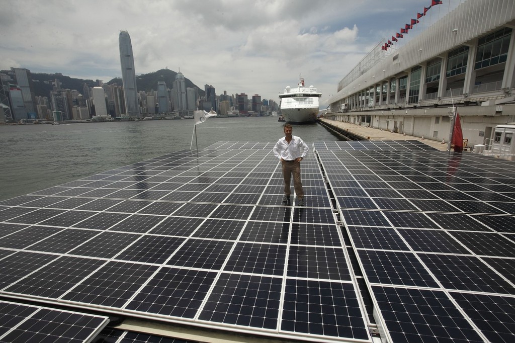 Erwann Le Rouzic, captain - TURANOR PlanetSolar - used to be a cruise ship captain... © Guy Nowell http://www.guynowell.com