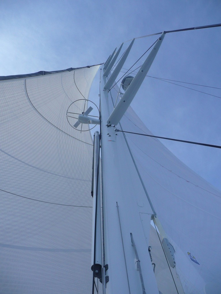 Salperton IV under sail with her new rig from Southern Spars photo copyright Southern Spars taken at  and featuring the  class