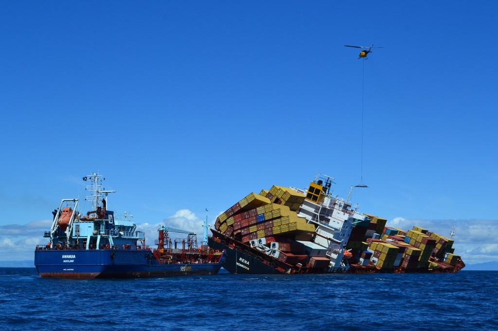 Rena Disaster: 2- 16 November 2011 photo copyright Maritime NZ www.maritimenz.govt.nz taken at  and featuring the  class