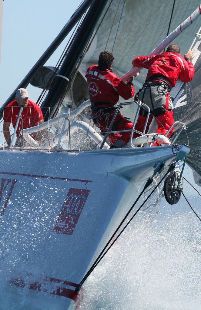 Wild Oats XI bow team - Audi Hamilton Island Race Week 2011 photo copyright Crosbie Lorimer http://www.crosbielorimer.com taken at  and featuring the  class