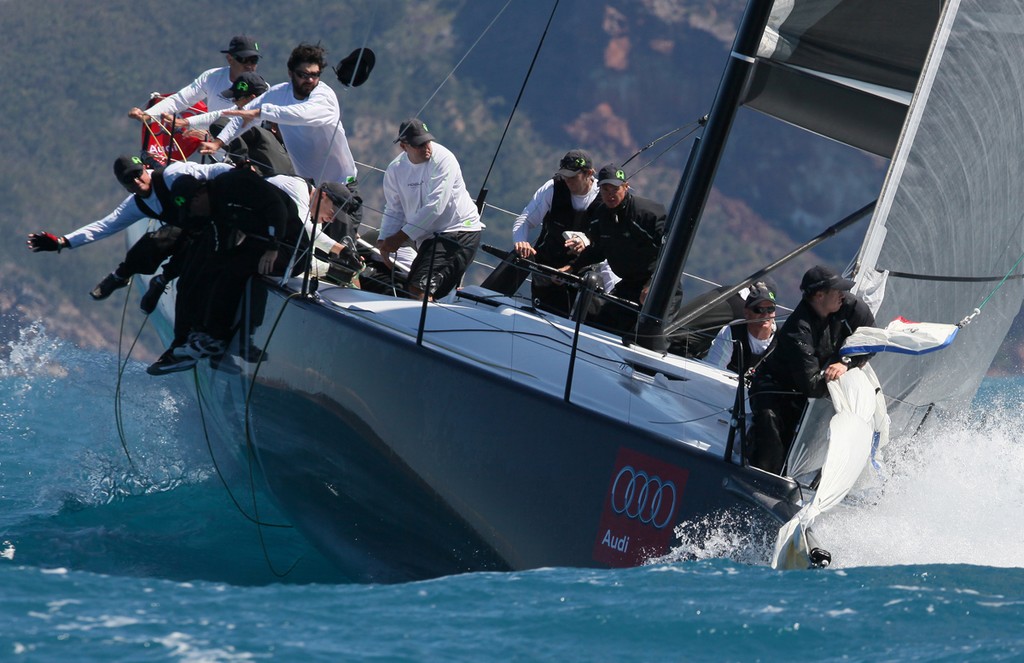 Losing the hat in the heat of the moment - Audi Hamilton Island Race Week 2011 © Crosbie Lorimer http://www.crosbielorimer.com