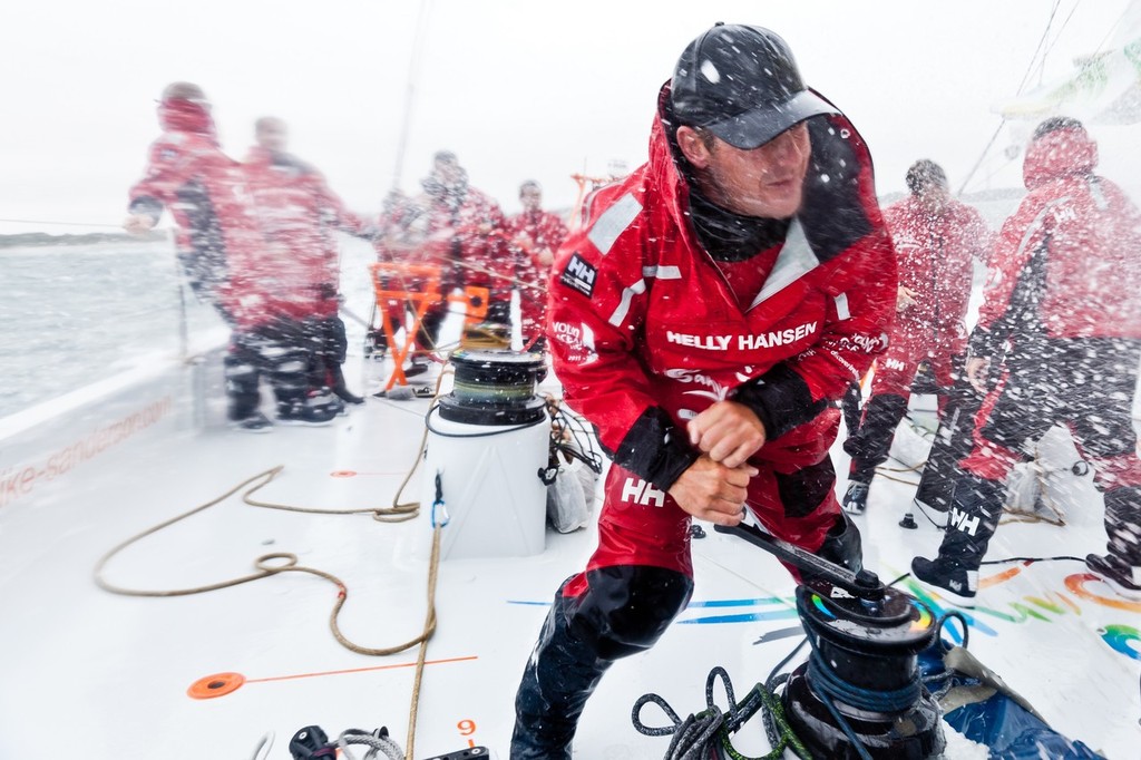 Team Sanya training  - Volvo Ocean Race 2011-12 photo copyright Ian Roman/Volvo Ocean Race http://www.volvooceanrace.com taken at  and featuring the  class