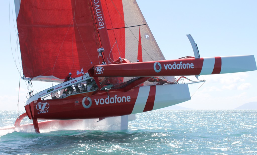 Team Vodafone Sailing flying - Meridien Marinas Airlie Beach Race Week 2011 photo copyright Airlie Beach Race Week media taken at  and featuring the  class