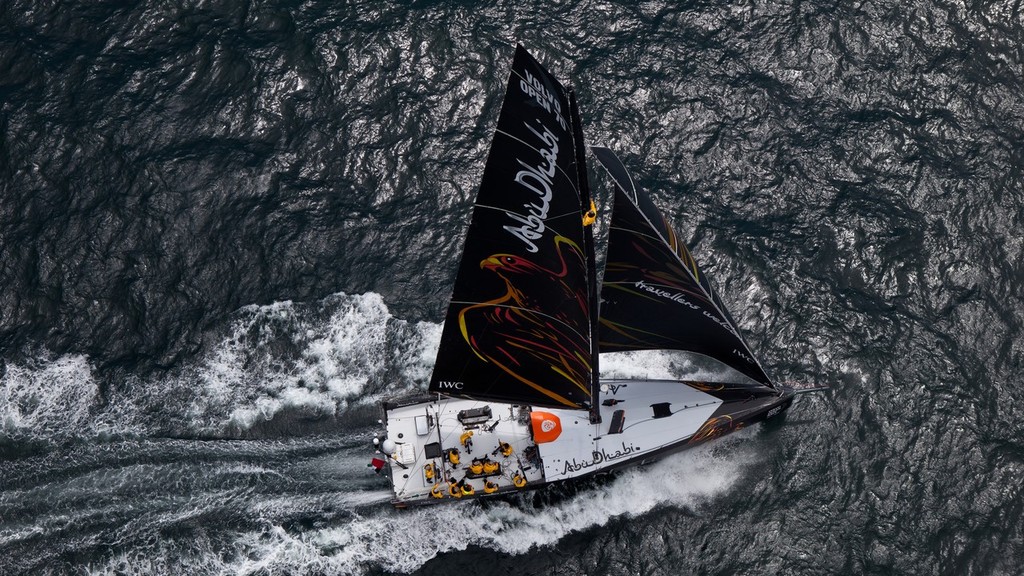 PORTUGAL, Cascais. 30th July 2011. Abu Dhabi Ocean Racing starts their 2000 mile qualifying sail. © Ian Roman/Volvo Ocean Race http://www.volvooceanrace.com
