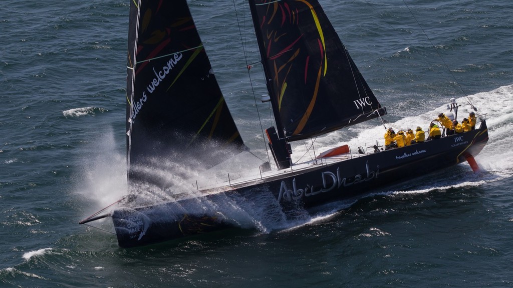 Abu Dhabi Ocean Racing starts their 2000 mile qualifying sail. © Ian Roman/Volvo Ocean Race http://www.volvooceanrace.com