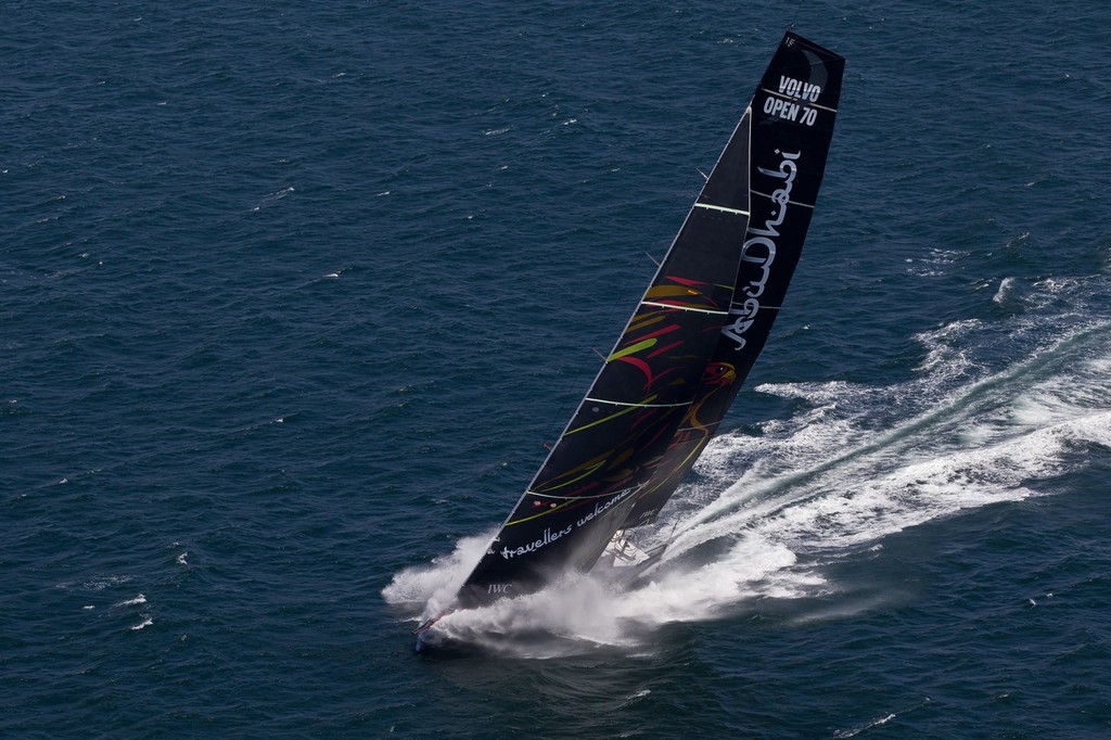 Abu Dhabi Ocean Racing starts their 2000 mile qualifying sail. © Ian Roman/Volvo Ocean Race http://www.volvooceanrace.com