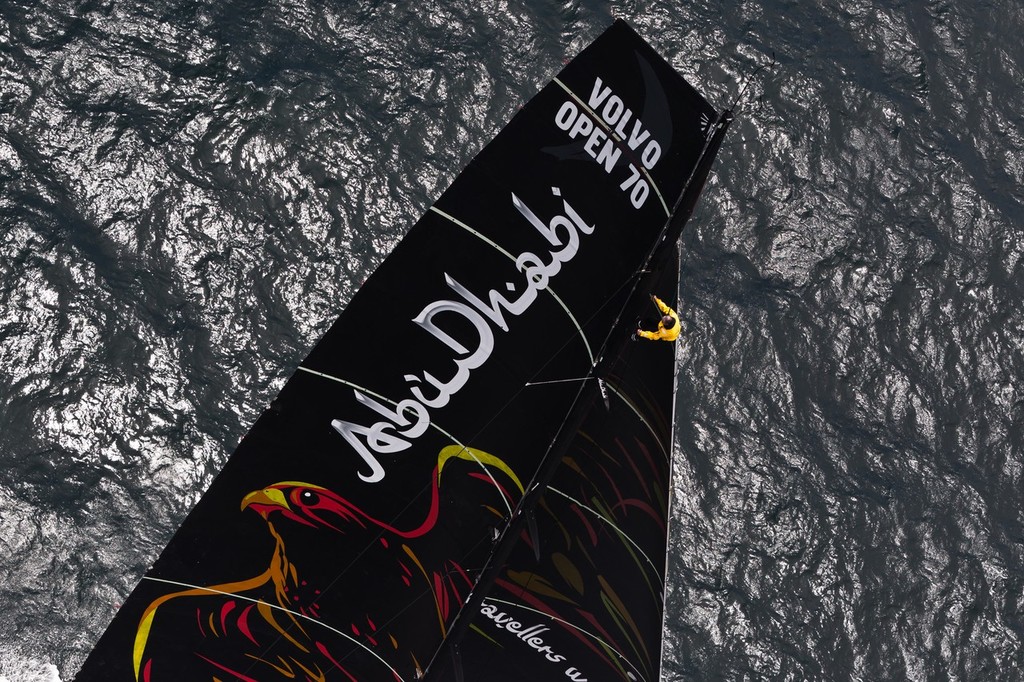 Abu Dhabi Ocean Racing starts their 2000 mile qualifying sail. © Ian Roman/Volvo Ocean Race http://www.volvooceanrace.com
