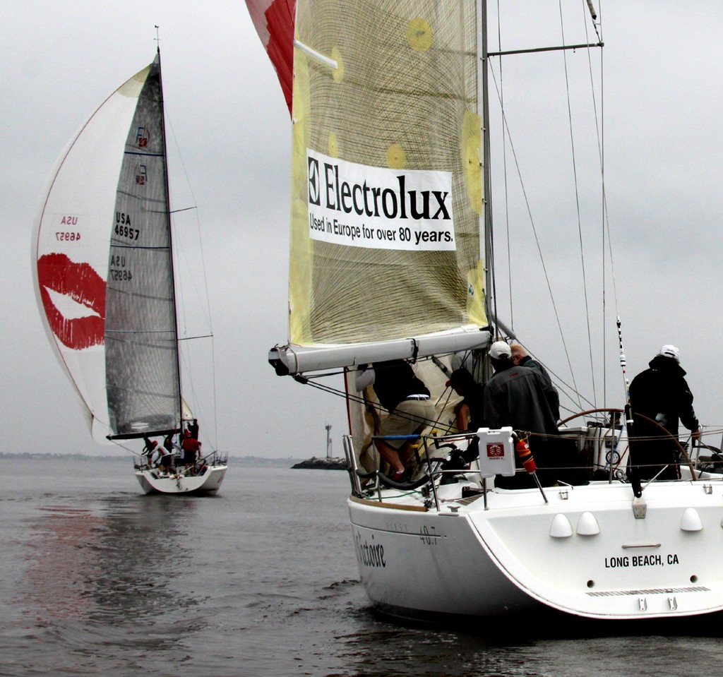 Victoire chases Temptress - Charity Regatta for The Children's Clinic 2011 photo copyright Rich Roberts http://www.UnderTheSunPhotos.com taken at  and featuring the  class