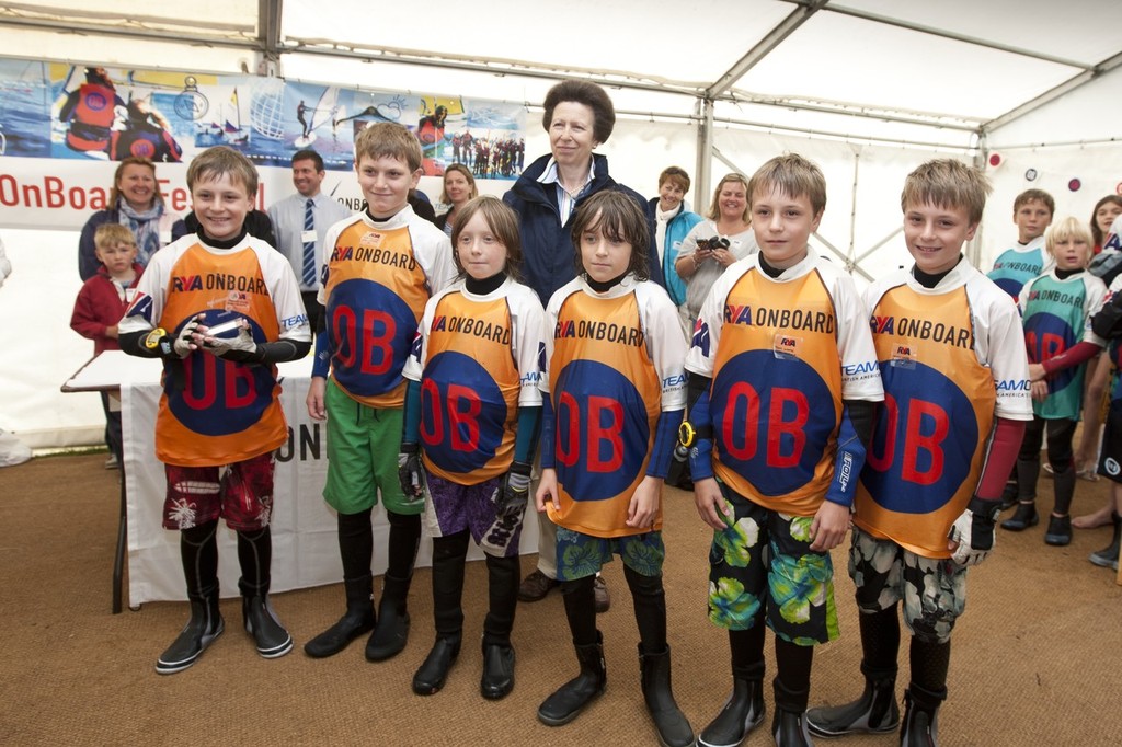 hRH Princess Royal with the winning team at the RYA Onboard festival 2011 - Isle of Wight OnBoard Festival 2011 photo copyright RYA http://www.rya.org.uk taken at  and featuring the  class