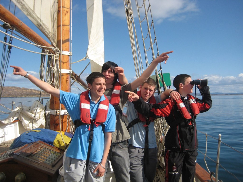 Youngsters on a previous Sail Training adventure - London to Portland Small Ships Race 2012 photo copyright ASTO taken at  and featuring the  class