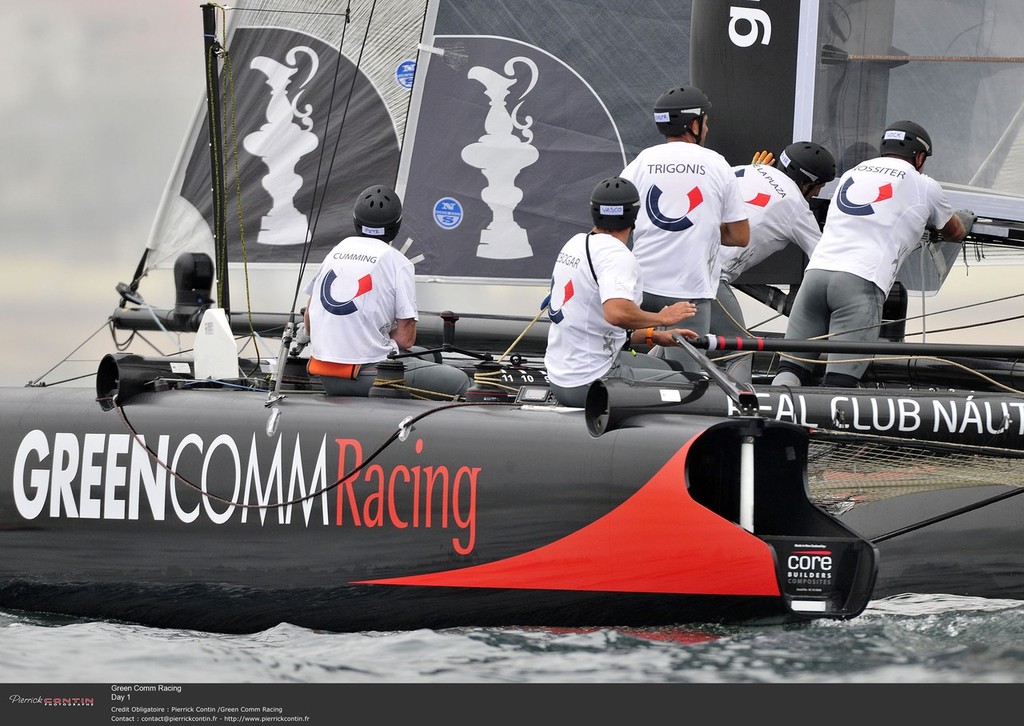 Green Comm Racing - Day 1, America’s Cup World Series, Cascais © Pierre Orphanidis/Green Comm
