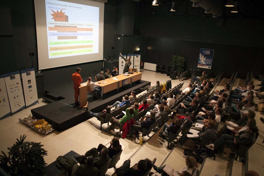 Briefing - Transat Jacques Vabre 2011 © Alexis Courcoux