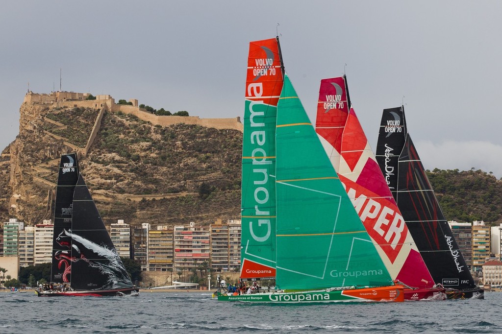 The start of the Iberdrola In-Port Race in Alicante.  - Inport Race - Alicante - Volvo Ocean Race © Ian Roman/Volvo Ocean Race http://www.volvooceanrace.com
