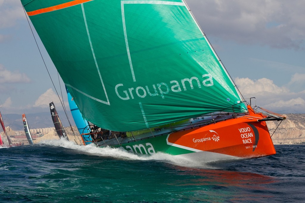 Pro-Am Race day during the Volvo Ocean Race 2011-12 Alicante stopover. Groupama Sailing Team.  © Ian Roman/Volvo Ocean Race http://www.volvooceanrace.com