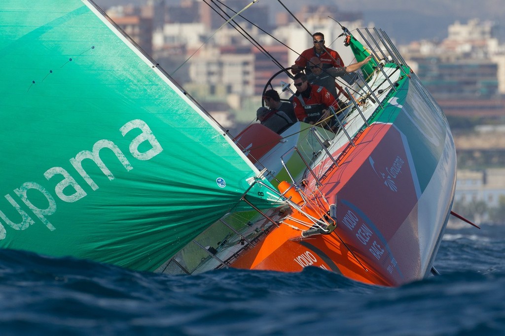 Pro-Am Race day during the Volvo Ocean Race 2011-12 Alicante stopover. Groupama Sailing Team.  © Ian Roman/Volvo Ocean Race http://www.volvooceanrace.com