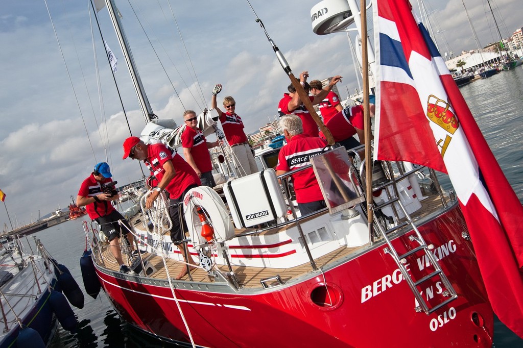 The build-up to the start of the first days racing for the Volvo Ocean Race Legends Regatta in Alicante, prior to the start of the Volvo Ocean Race 2011-12.  © Ian Roman/Volvo Ocean Race http://www.volvooceanrace.com